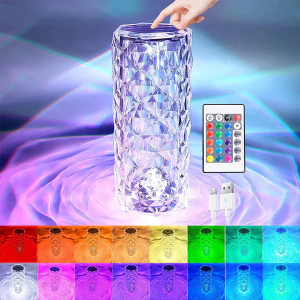 Tijarat™ LED Crystal Table Lamp